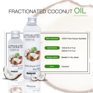 wholesale Customized Body care 100% pure massage Fractionated coconut oil