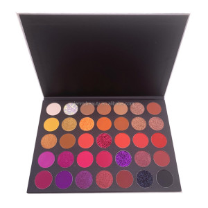 Wholesale New High Pigment Eye Shadow Palette Cosmetics Private Label 35 Color Eyeshadow Palette