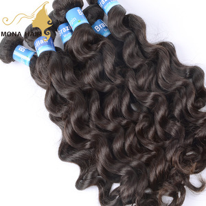 Wholesale Unprocessed Raw Virgin Cuticle Aligned Brazilian Human Hair extension from Mona