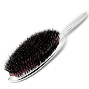 Yaeshii Professional Custom Plating Natural Nylon Factory Boar Bristle  Detangling Boar Bristle Brush Hair