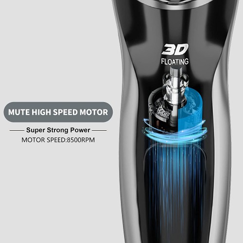 Electric Shavers Face Shaver with Pop-up Beard Trimmer Wet Dry Use Waterproof Electric Razor