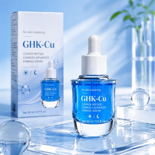 Copper Peptide Complex Facial Serum, Advanced Firming Anti Aging Serum, Collagen Boost Brightening Hydrating Skin Serum for Face Reduce Fine Lines & Wrinkles