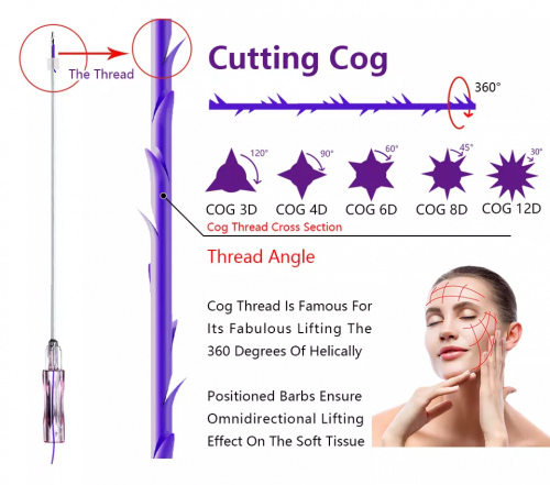 Low Price18g 100mm W Blunt Cannula Type 3D 4D Cog Pdo Thread Lift Face