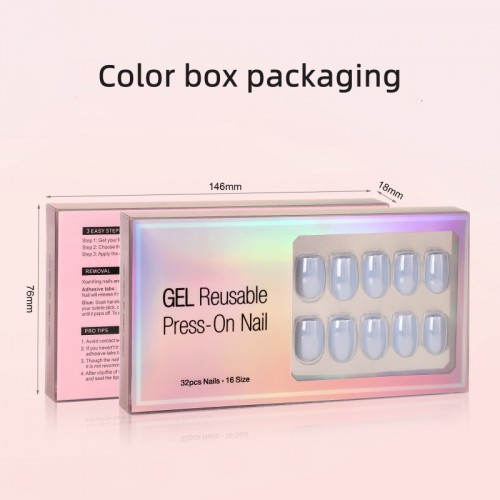 French Soft Gel Press On Nail Gel Tip Nails