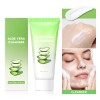 Aloe Vera Facial Wash 100g, Gentle Foaming Cleanser, Mild Aloe Cleansing Milk Removes Oil & Impurities for Face Daily Care