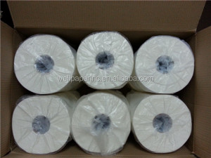 1ply recycle white and kraft hand paper towel,paper towel jumbo roll