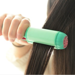 2 in 1 hair curling iron 4 color fruit style small hair straightener