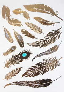 2015 non-toxic wholesale custom metallic gold temporary tattoos