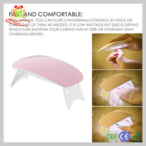 2017 New Arrival Nail Care Tools and Equipment 6W UV Led Nail Dryer Led Gel Nail Lamp