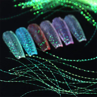2020 Newest Christmas Fluorescent Laser Nail Art Stripping Tape or Nail Beauty Decoration