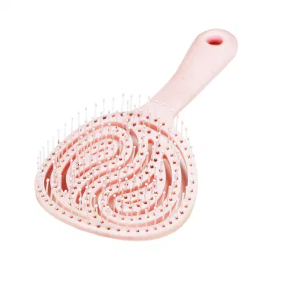 ABS Round Head Wet and Dry Curved Vent Paddle Detangle Hair Brush