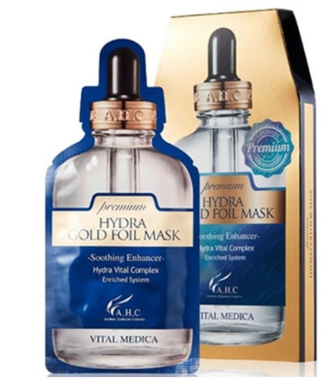 AHC PREMIUM HYDRA GOLD FOIL MASK 5ea Korean Cosmetics Mask