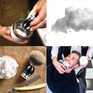 Amazon direct supply Acrylic handle  badger hair man shaving cream brush