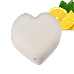 Bath Bombs Gift Set - 4 Heart-shaped Handmade Fizzies for Women - Perfect for Bubble & Spa Bath