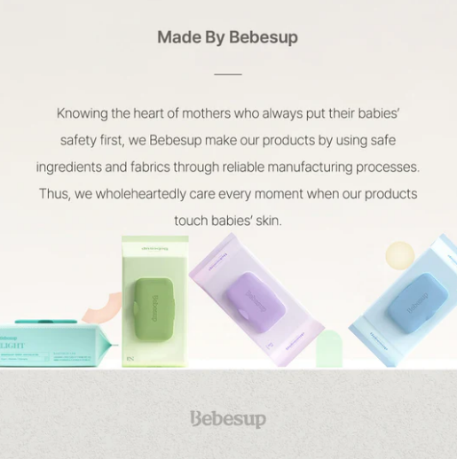 Bebesup Soft Wet Wipes, Embossed 80 Sheets With Cap (60GSM)
