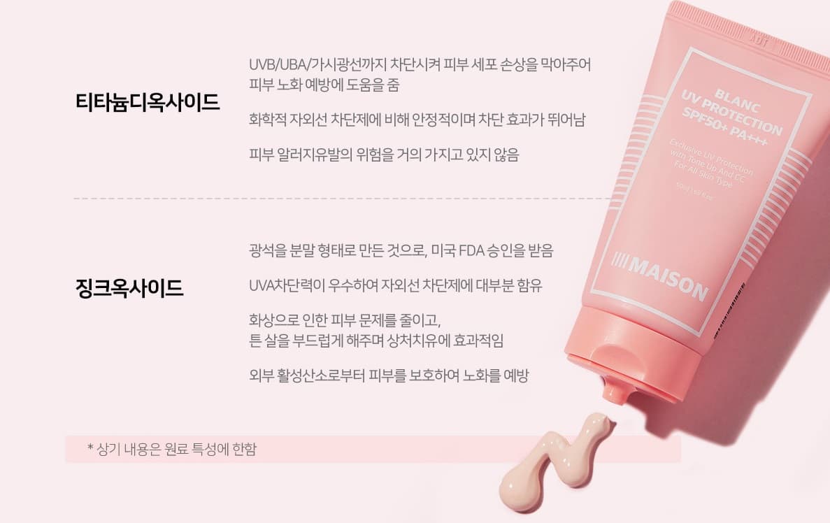 Blancu UV Protection Ton up Sun cream SPF50+PA+++