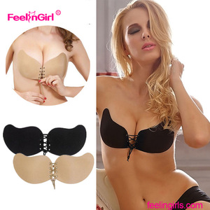 China Manufacture New Style Silicone Breast Form Add 2 Cup Sizes Push Up Bra