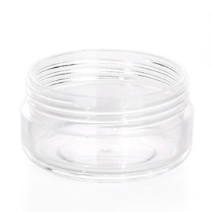 Cosmetic PS Plastic Cream Jar Transparent Jar with Colored Screw Cap 10g 15g 20g Cream Jar