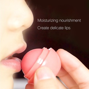 Custom Hot Sale Ball Shape Lip Balm Waterproof Moisture Lip Balm Ball