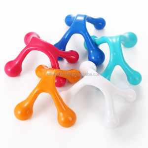 Easy Palm Fit 4-Legged Hand Mini Massage Handheld Plastic Body Massager Tool