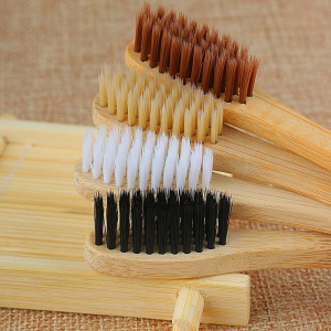 Eco-Friendly Designed Bamboo Toothbrush Ultra Soft Fiber Bamboo Charcoal Brush Teeth Cleaning BPA Free