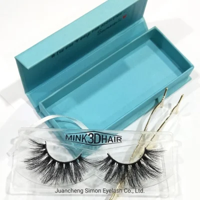 Eye Makeup Cosmetics Fluffy Mink Eyelashes with Adhesive Glue