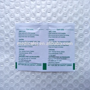 Free Sample No MOQ Custom Logo Disposable Lens Cleaning Wet Wipes