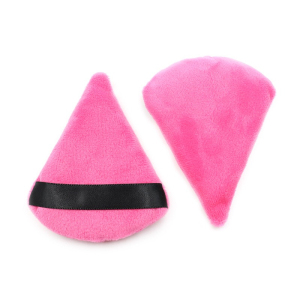 Free Samples Wholesale New Arrivals triangle cushion powder puff custom makeup logo loose powder cosmetic soft cotton puff