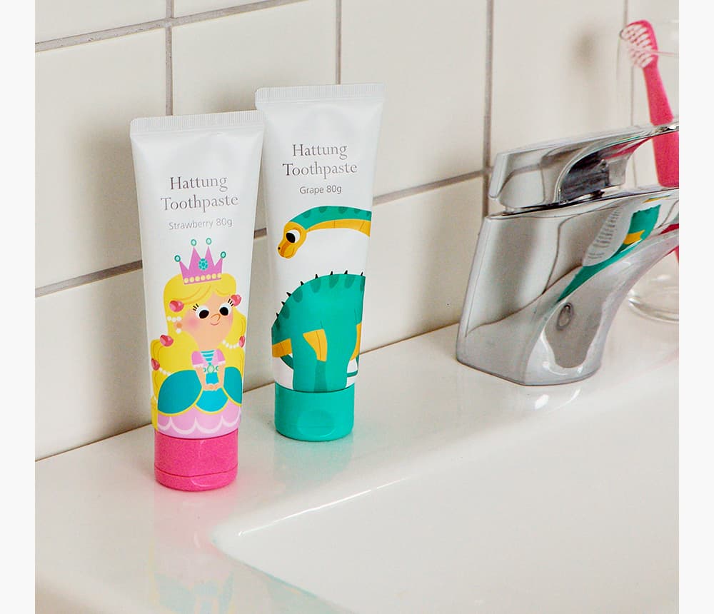 Hattung Low Fluoride Fluoride Free Toothpaste