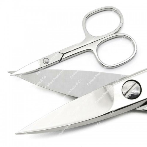 High Quality Professional Manicure Nail Scissors made of hardened steel 9.5 cm By Farhan products & Co