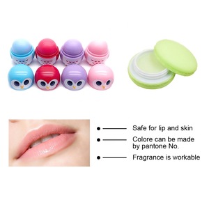 Hot Sale Owl Shape Lip Care Fruit Flavor Moisturizing Natural Cute Lip Balm