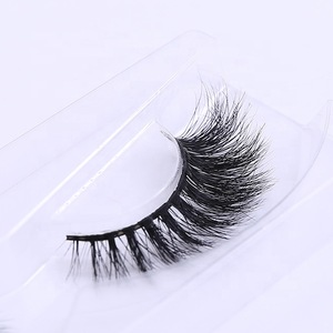 Hot sales natural looking false eyelashes silk eyelashes 3d mink eyelashes