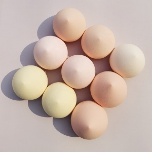 Hot sell amazon FREE SAMPLE SPONGE PUFF beauty accessories Beauty Makeup with Peach shape