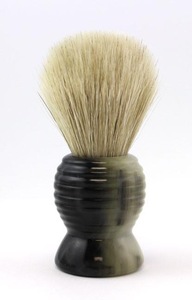 Hot selling real horn handle synthetic hair shaving brush with horn handle