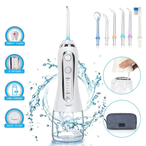 Innovative products 2021 300ml Electric Water Flosser Dental Oral Irrigator with 5 Modes, 6 Replaceable Jet Tips