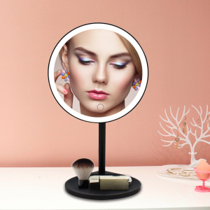 Large Size Table LED Makeup Mirror Rechargeable Beauty Mirror with lights