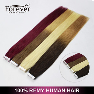 Most Popular Double Drawn Thick Bottom 100 Human Hair tape in hair extensions