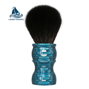 New type color resin handle honeycomb traditional shaving brush synthetic badger black