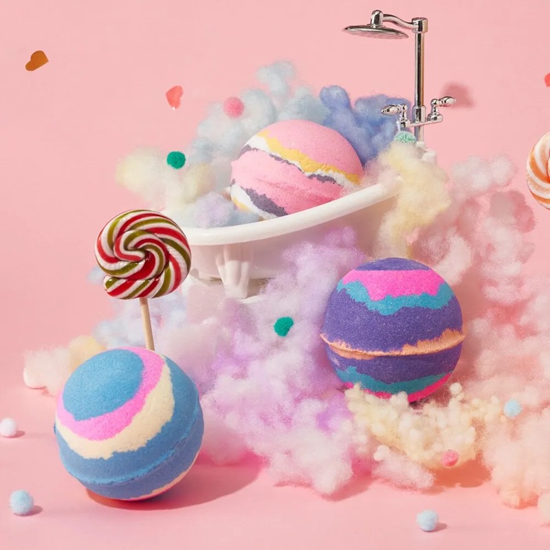 (PLU) Bubble Bath Bomb Moon Light Peach 200g