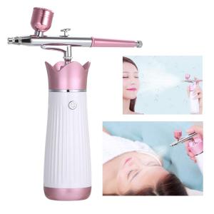 Portable  Airbrush kit machine spray tan solution Oxygen Injection Instrument USB Rechargeable airbrush makeup