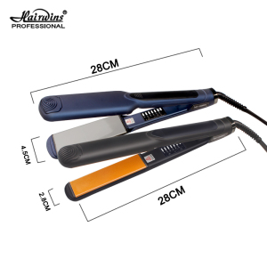 Private label 480F MCH hair flat iron straightener curler with titanium plates and button lock