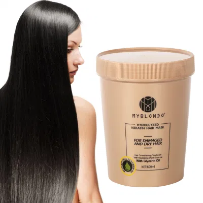 Salon Product Hair Treatment Repair Damaged and Dry Hair Green Cream 600ml OEM