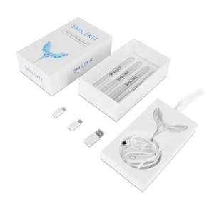 Smilekit Teeth Whitening Gel Pen Blue Lamp,Teeth Whitening Kit