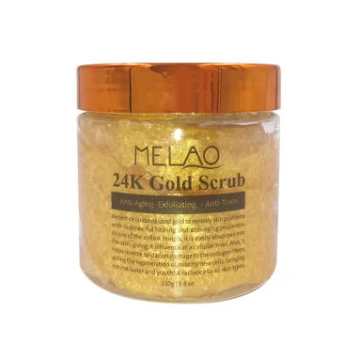 Wholesale Deep Cleansing Anti Aging Exfoliating 100% 24K Gold Facial Body Scrub