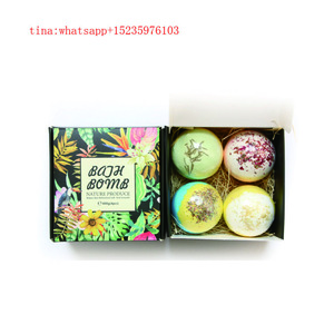 Wholesale Essential Oil Natural Colorful Factory Packaging Organic fizzy bubble bath bombs