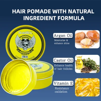 Wholesale Starplex Ammonia Free Men&prime;s Hair Styling Pomade Strong Hold Private Label Hair Wax Gel