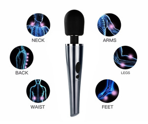 Wireless rechargeable AV wand massager vibrator other massage production foot body massager with attached head