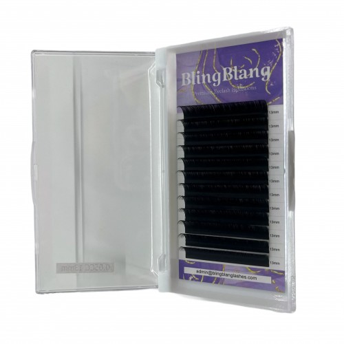 Wholesale Classic Professional Soft Mink Cashmere Individual Volume Eyelash Extensions 0.03/0/05/0.07 Single Black Lashes Trays