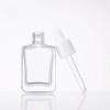 30ml Flat Rectangle Glass Essential Oil Bottle Serum Bottle