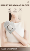 Smart hand massager- air compression, heating and vibration